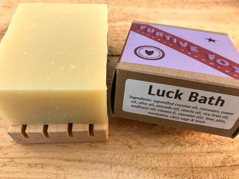 Luck Bath bar soap w/ lime, pine, eucalyptus, clary sage & birch